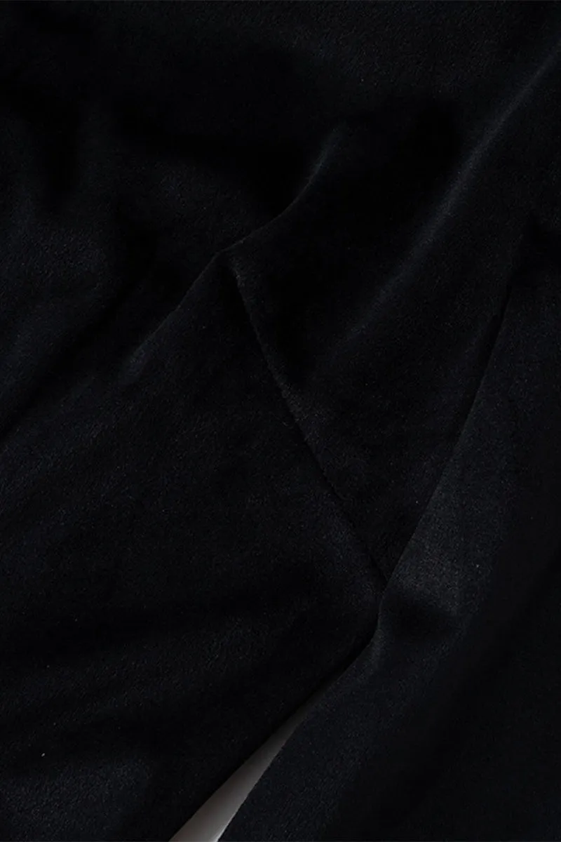 Elegant Zipper Contrast Turndown Collar One Step Skirt Dresses
