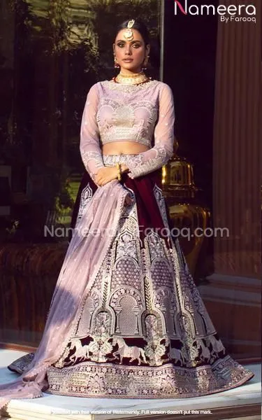 Embellished Pakistani Wedding Lehenga Choli 2021 #PN88