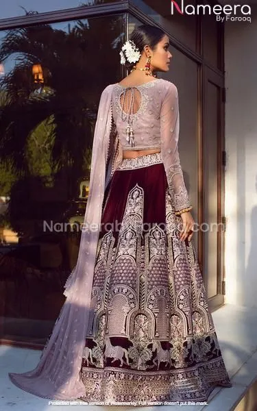 Embellished Pakistani Wedding Lehenga Choli 2021 #PN88