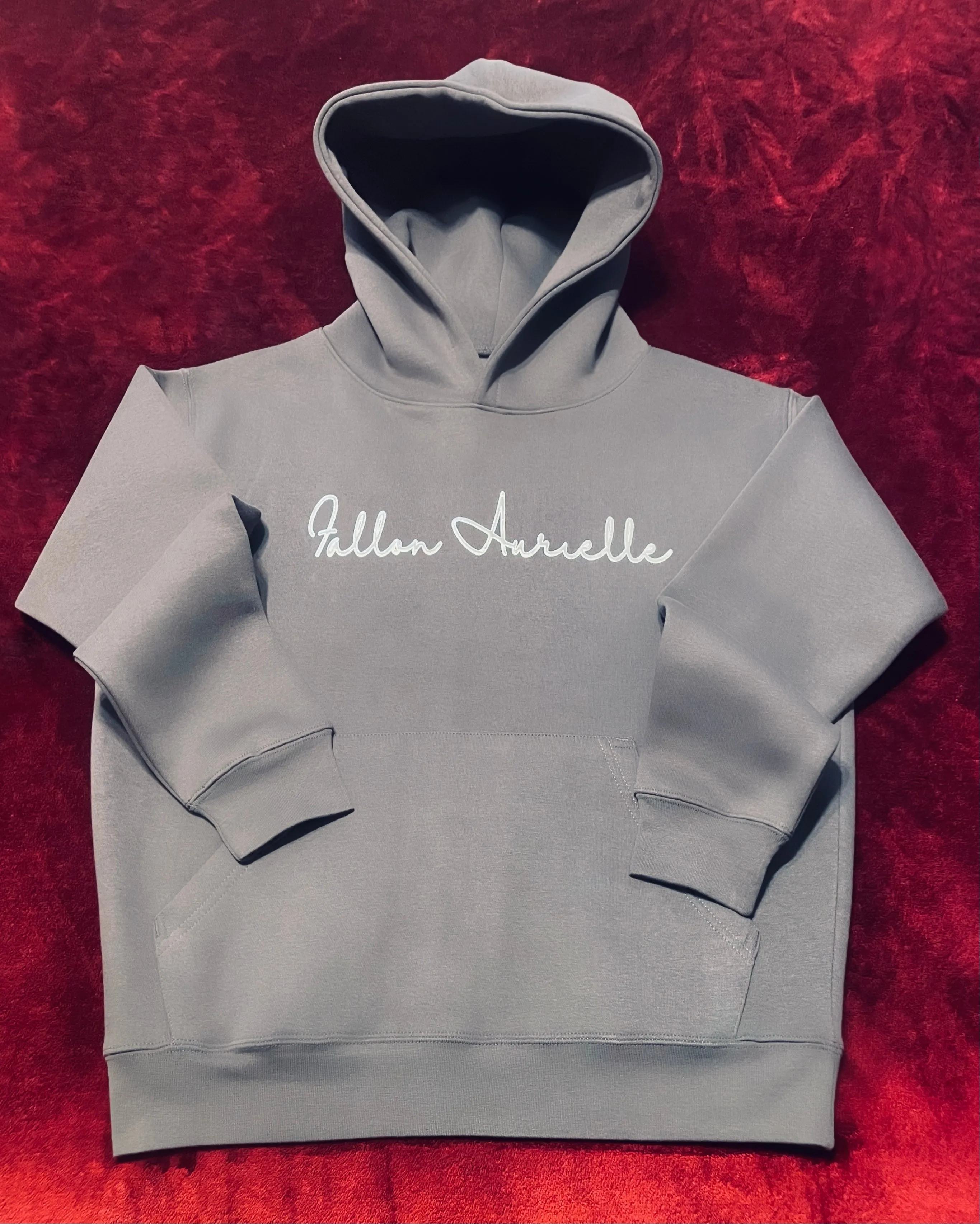 Fallon Aurielle Unisex Signature Classic Stacked Jogger Jogging Set (Gray & Silver)