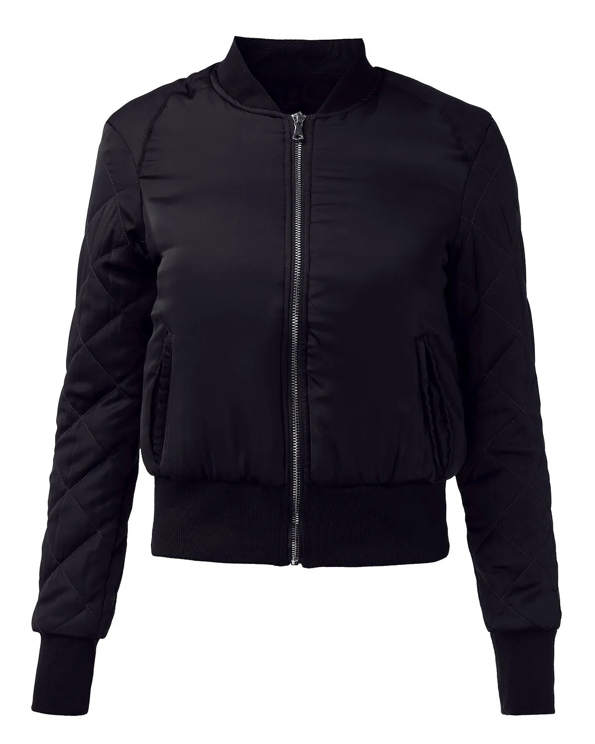 Fashion Womens Winter Warm V-Neck Quilted Zipper Coat Jacket Padded Bomber Fleece Short Outerwear Tops chaquetas 6 Colors