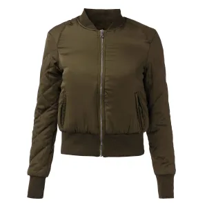 Fashion Womens Winter Warm V-Neck Quilted Zipper Coat Jacket Padded Bomber Fleece Short Outerwear Tops chaquetas 6 Colors