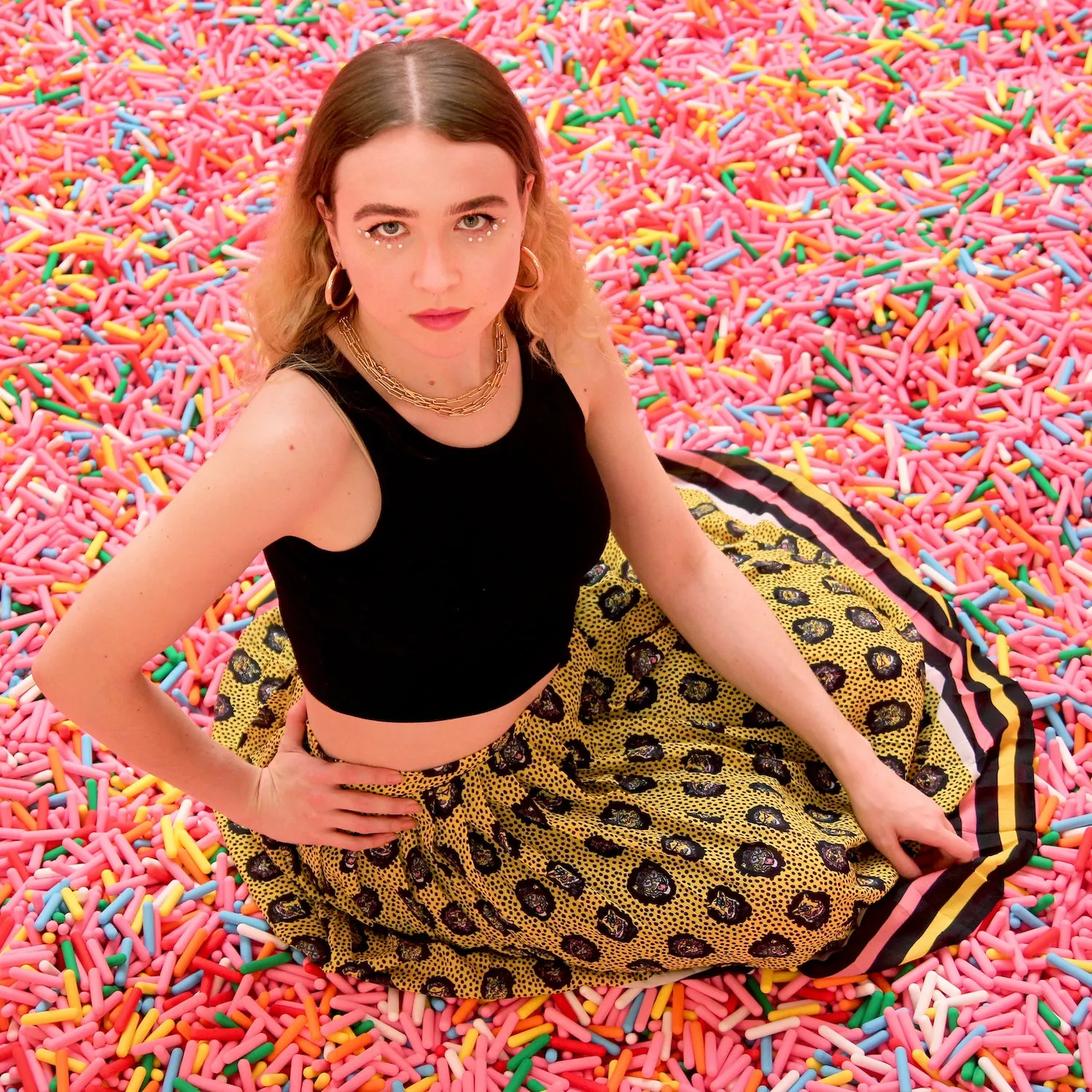 Fierce Printed Pleated Skirt