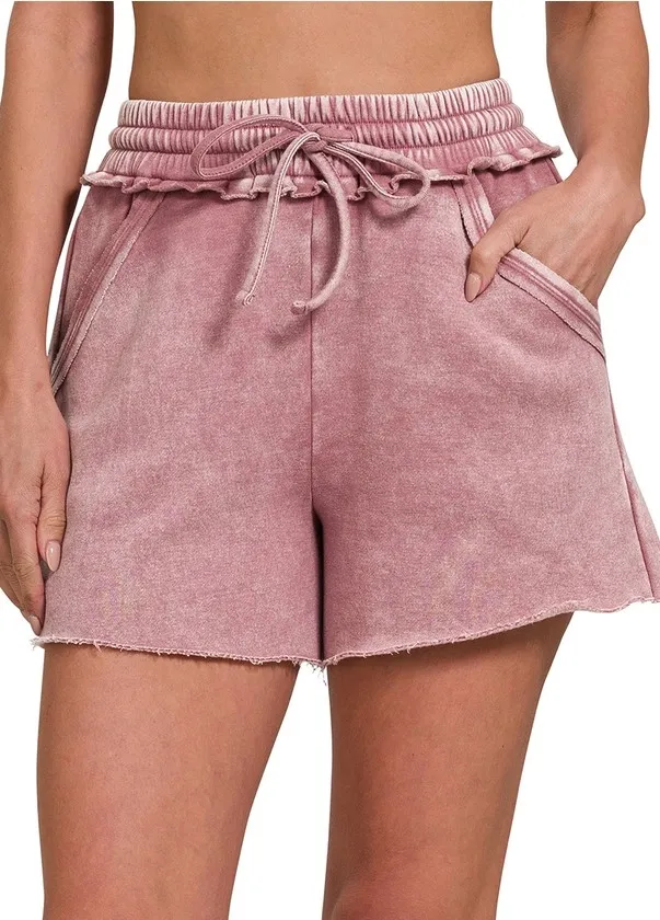Fleece Shorts - Light Rose