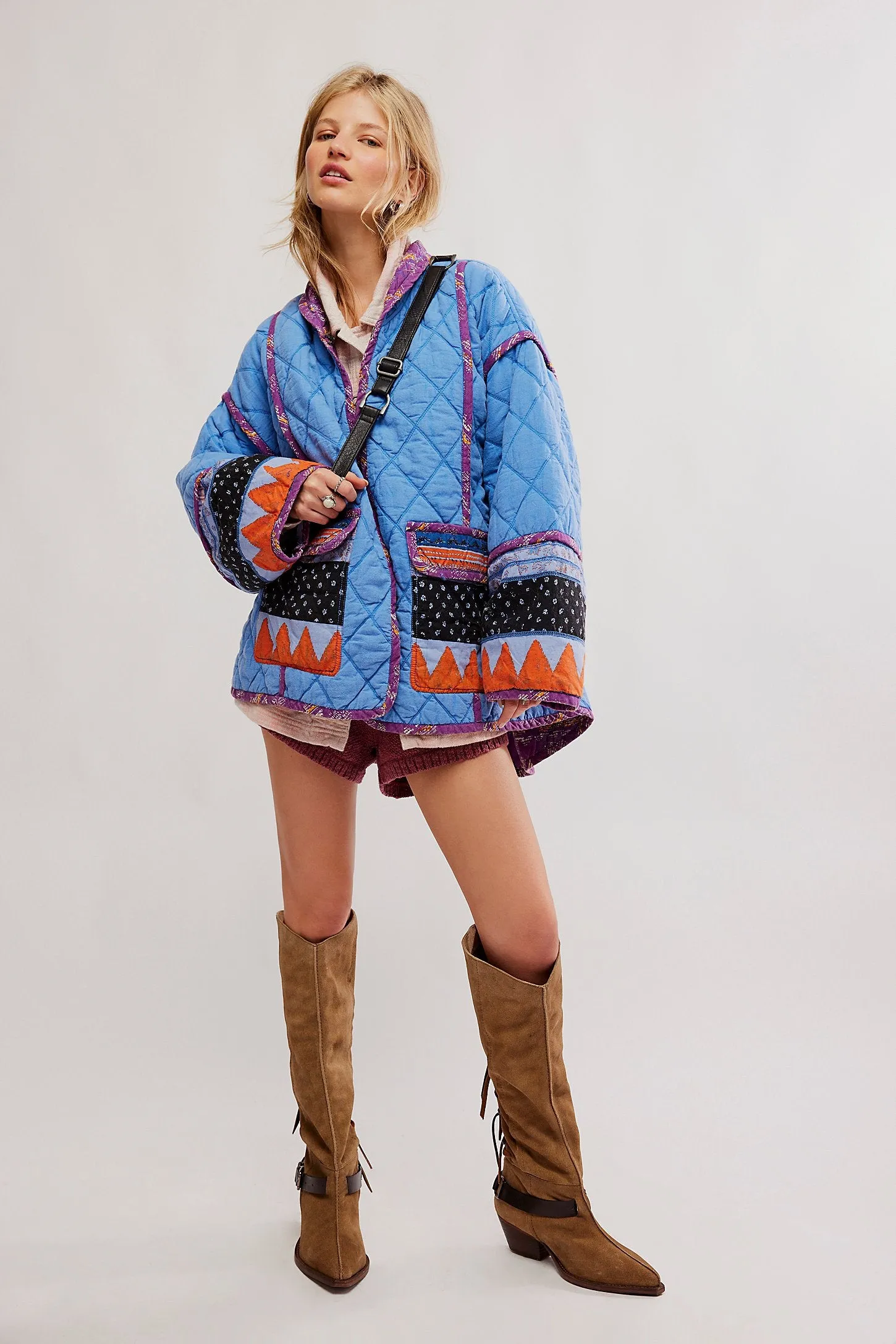 Free People Winnie Jacket - Blue Combo