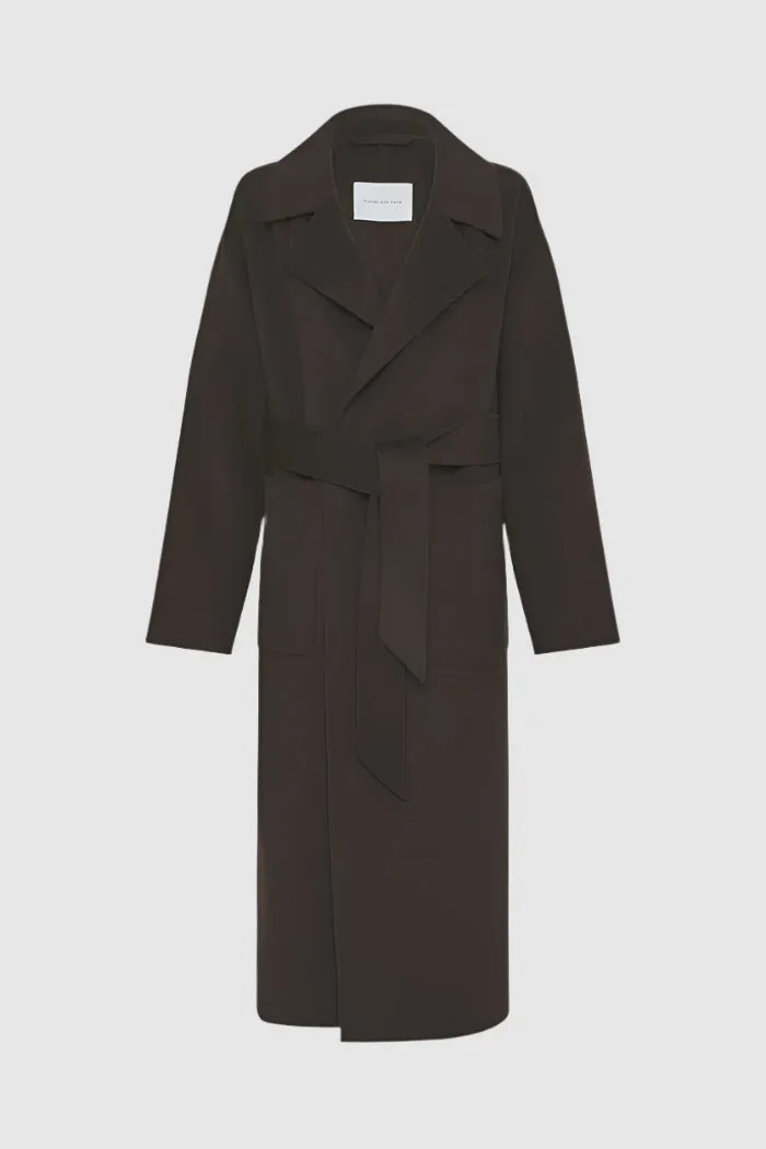Friends With Frank Camilla Coat in Chocolate