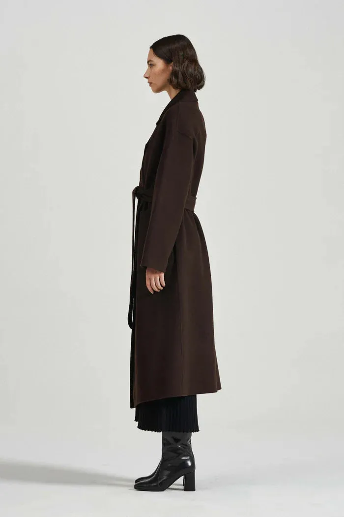 Friends With Frank Camilla Coat in Chocolate