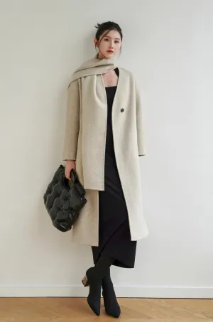 Gemma Merino Wool Coat - Beige