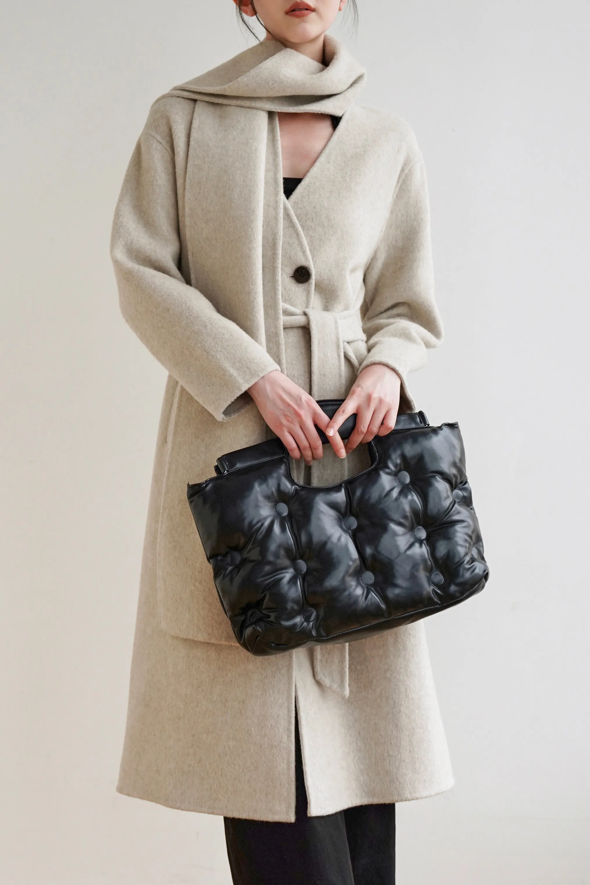 Gemma Merino Wool Coat - Beige