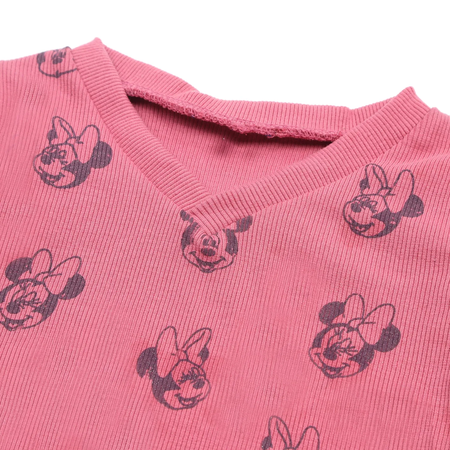 Girls Sleeveless Sweaters - Pink