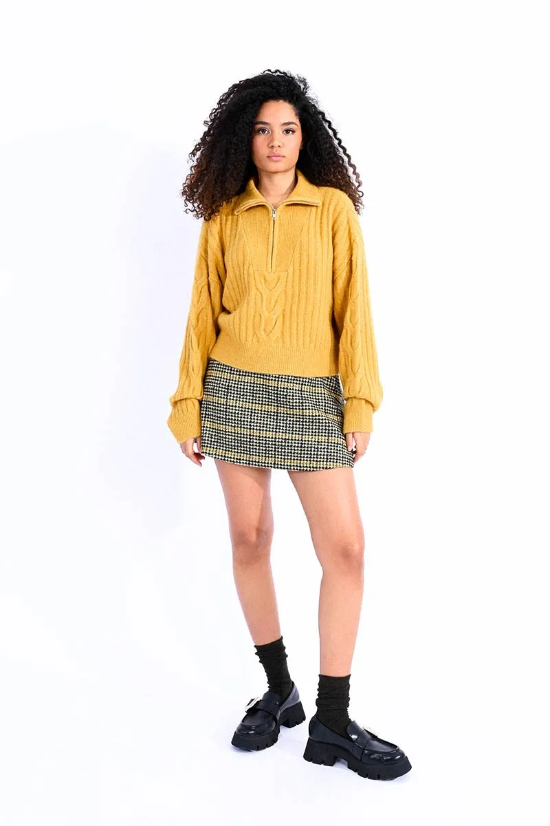HALF ZIP COLLAR JUMPER