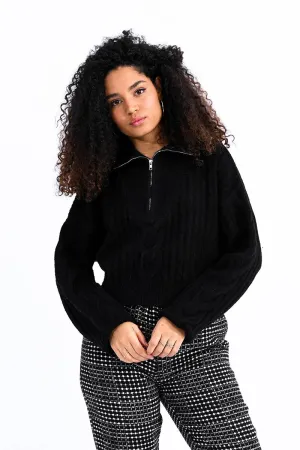 HALF ZIP COLLAR JUMPER