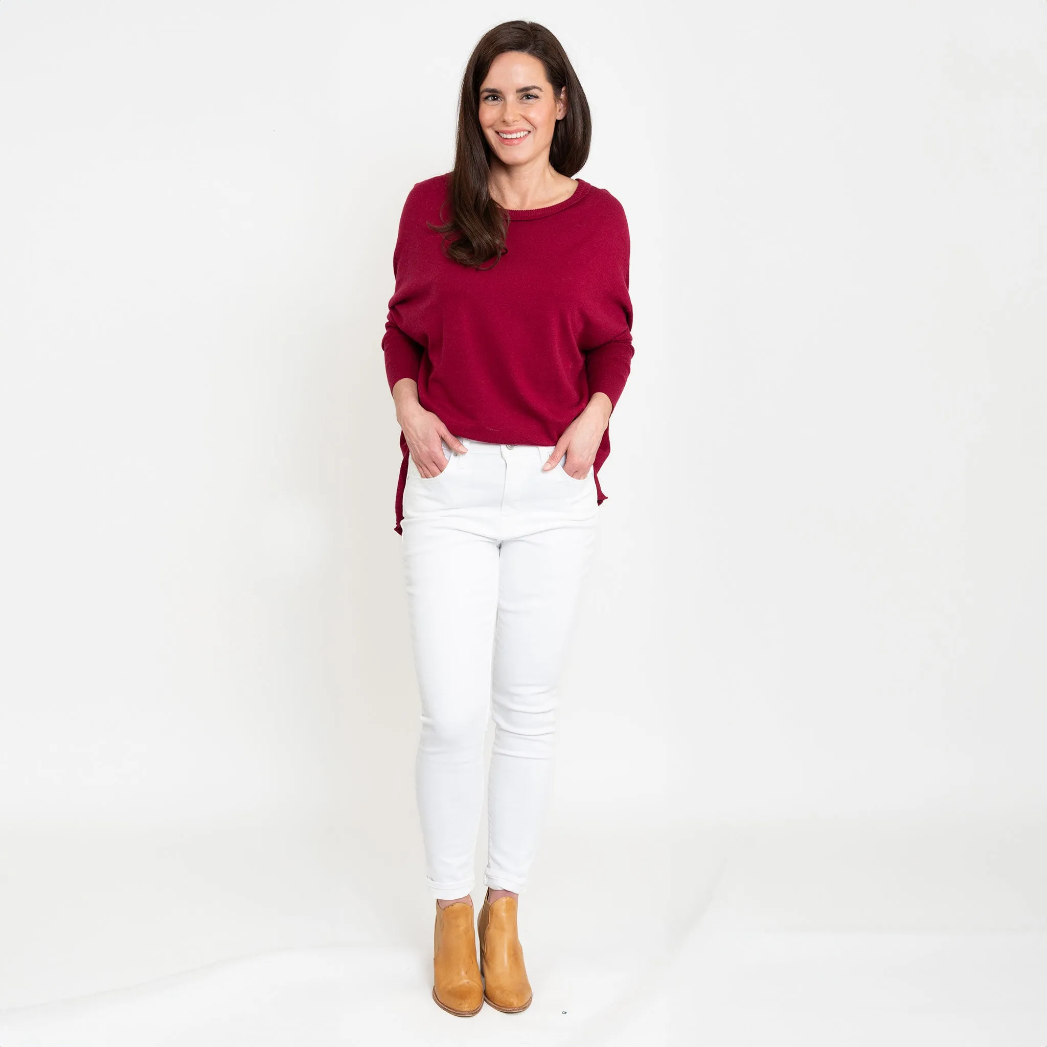 Halsey Relaxed Poncho Sweater