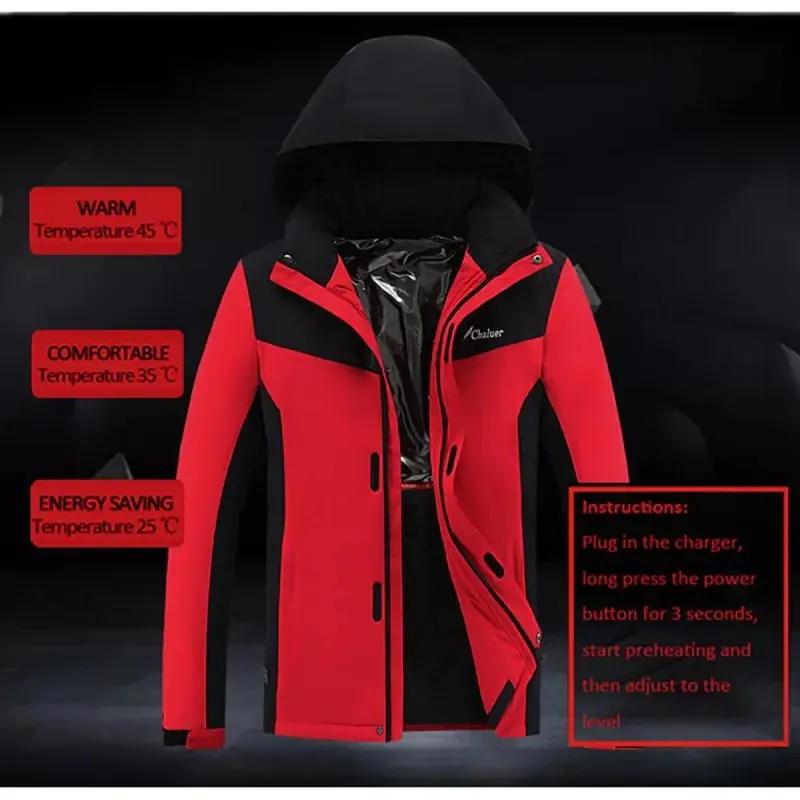Heated Couples Jacket with Front and Back Heating