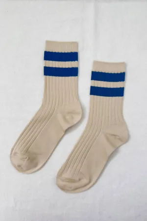 Her Socks Varsity Azure