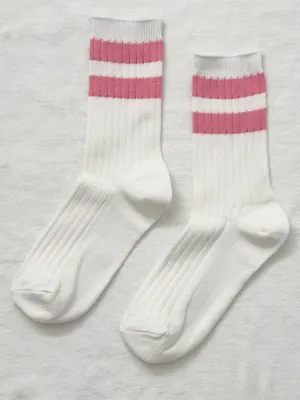 Her Socks - Varsity: Pink Stripe