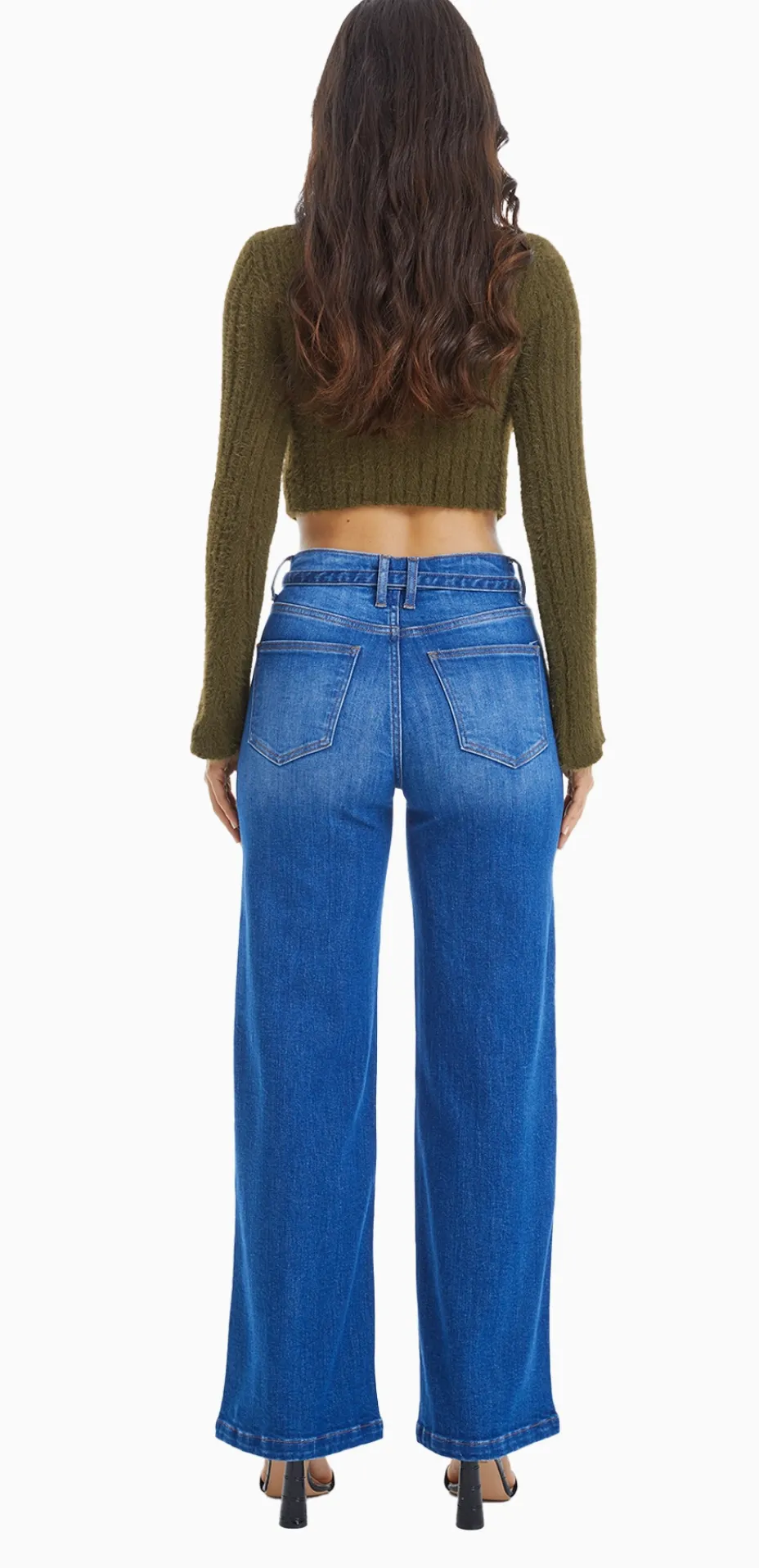 High Rise Wide Leg Jeans