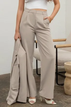 High Waisted Wide Leg Pant