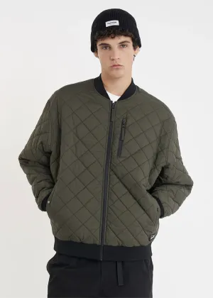 HUFFER Rev Quilted Bomber - Cypress