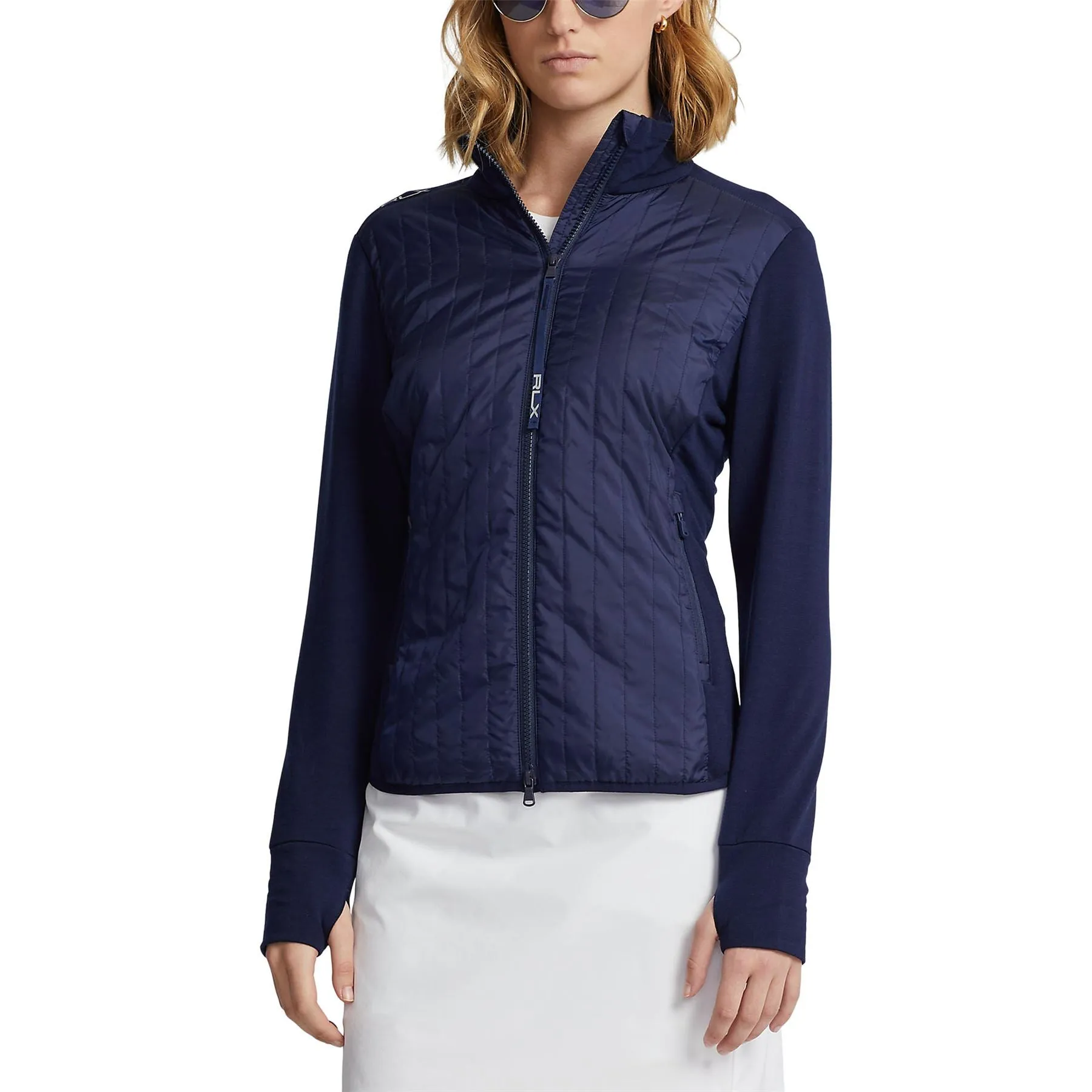 Hybrid Performance Full-Zip Jacket French Navy