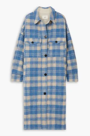 ISABEL MARANT ÉTOILE
Fontia oversized checked wool-blend flannel coat
