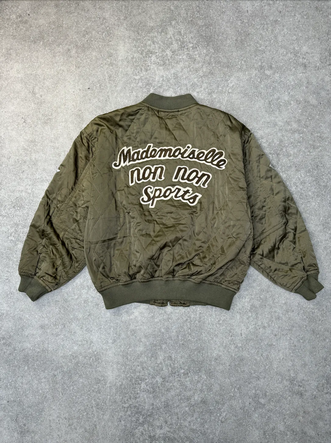Issey Miyake Mademoiselle Non Non Quilted Bomber Jacket