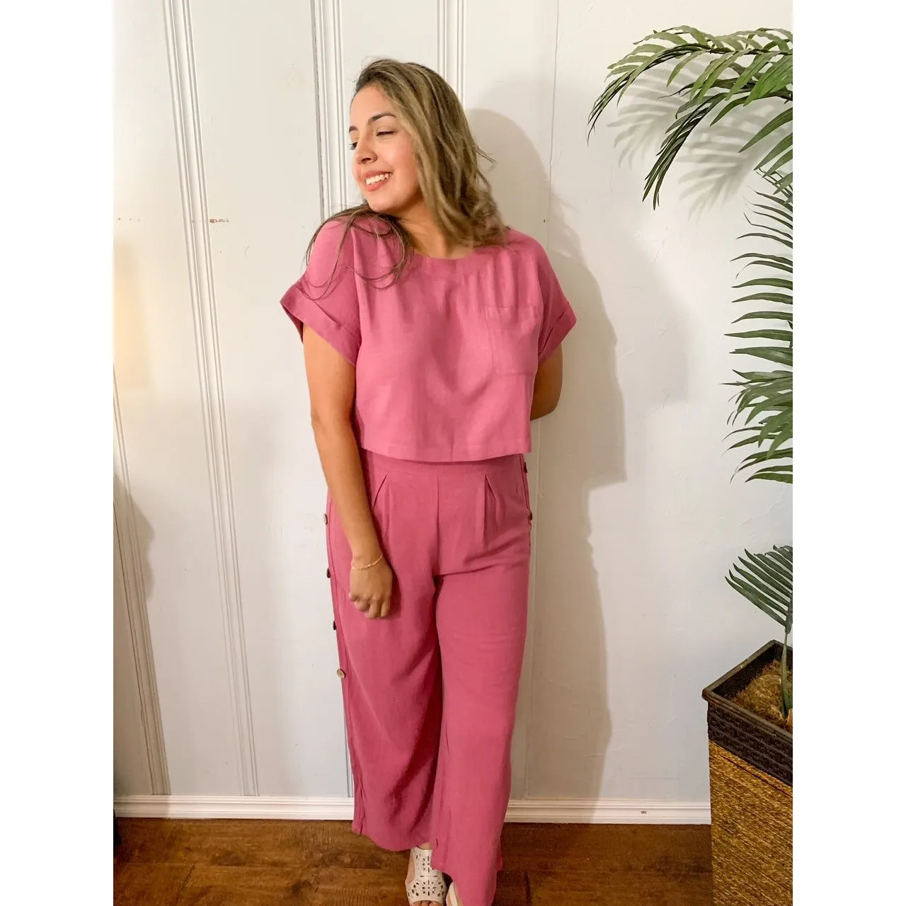 It's Like Heaven Two Piece Set - Mauve