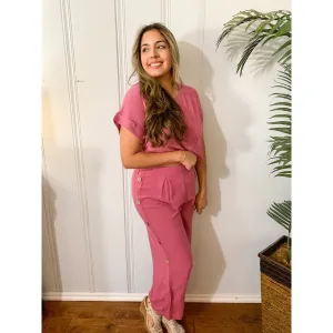 It's Like Heaven Two Piece Set - Mauve