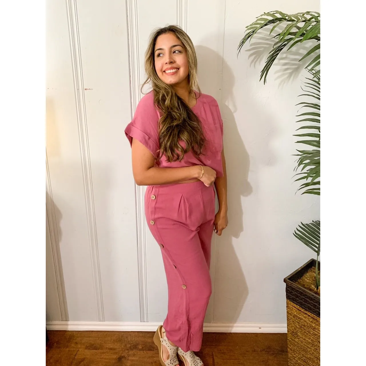 It's Like Heaven Two Piece Set - Mauve