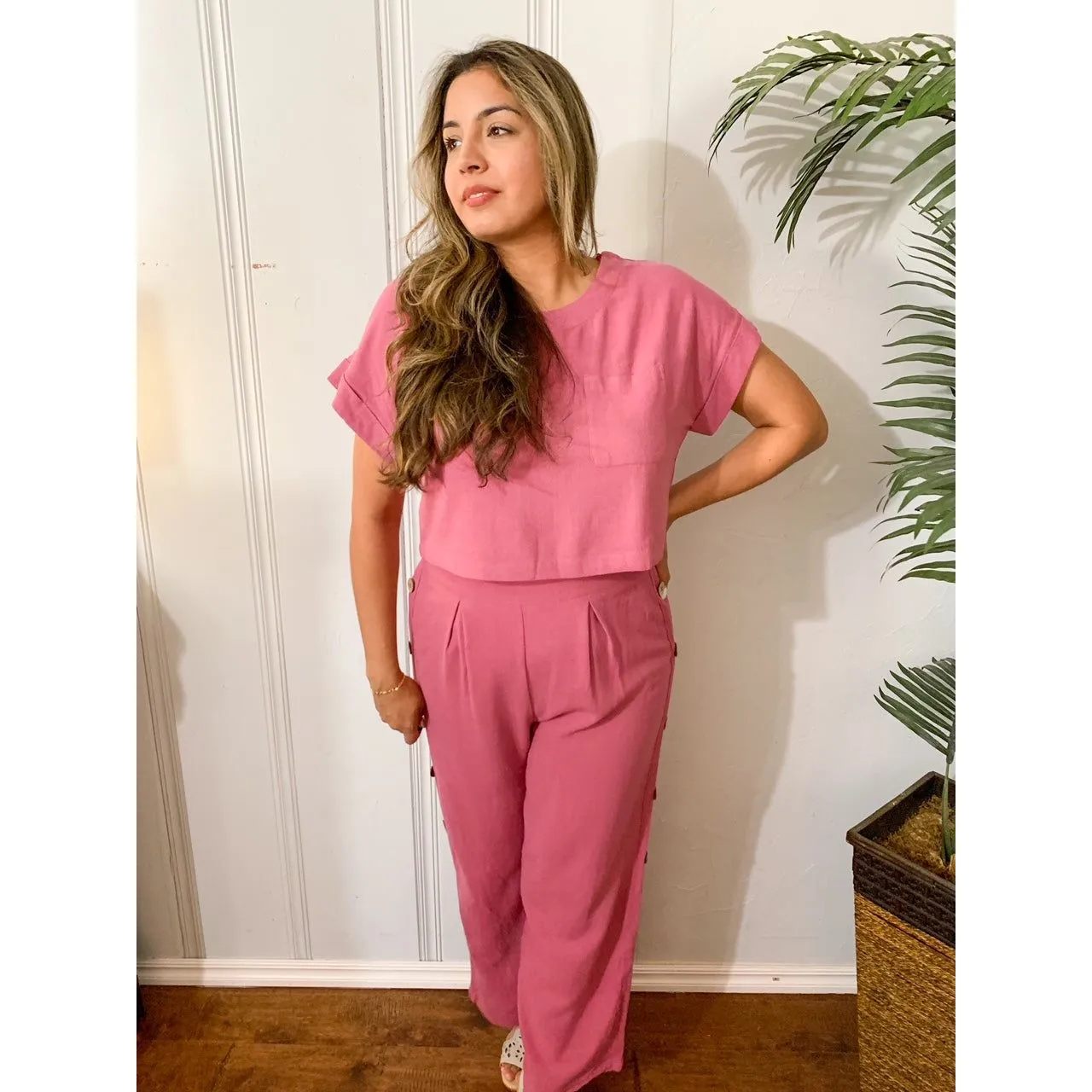 It's Like Heaven Two Piece Set - Mauve