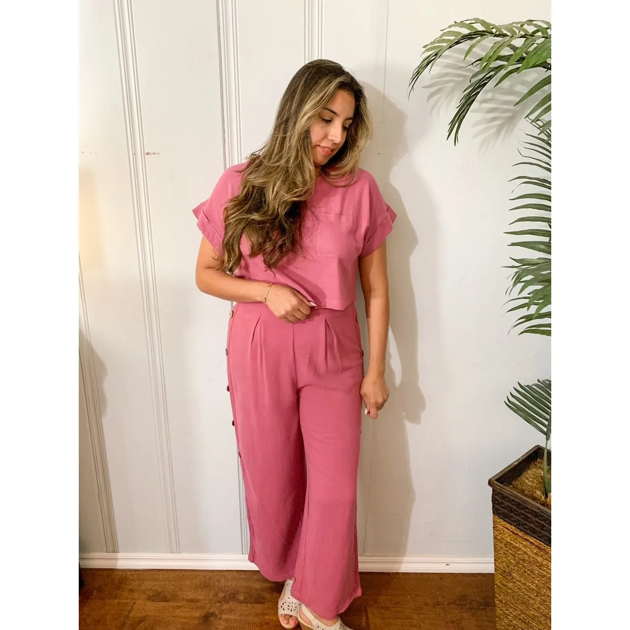 It's Like Heaven Two Piece Set - Mauve