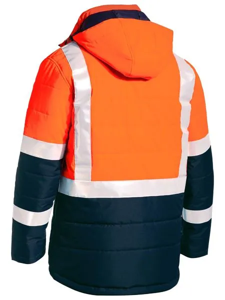 JACKET PUFFER TWO TONE HI VIS L/SLEEVE 166GSM UKJ6929HT