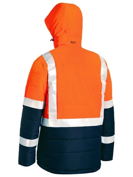JACKET PUFFER TWO TONE HI VIS L/SLEEVE 166GSM UKJ6929HT