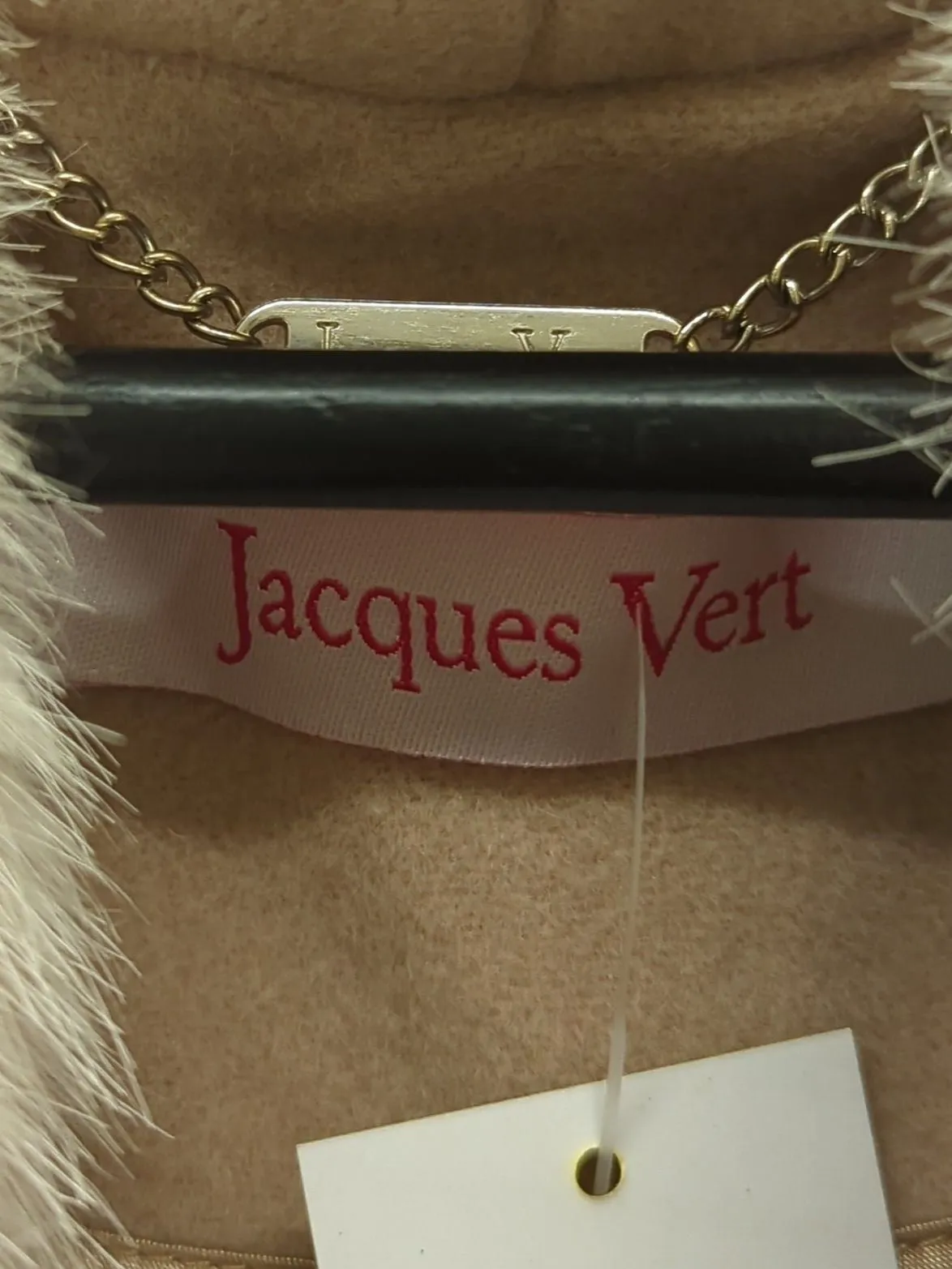 Jacques Vert Women's Coat Pink Wool with Cashmere, Polyamide