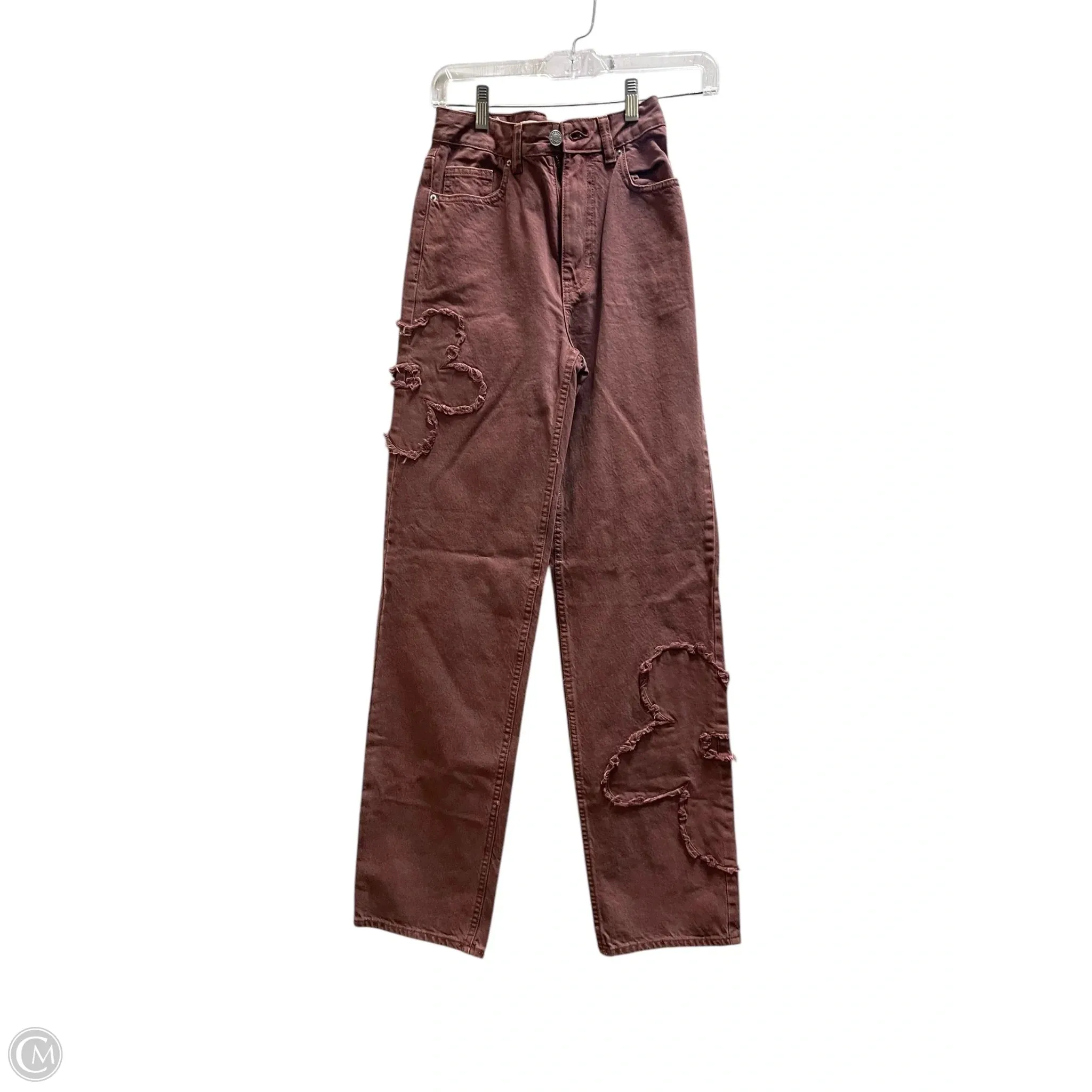 Jeans Wide Leg By Pacsun In Brown, Size: 0