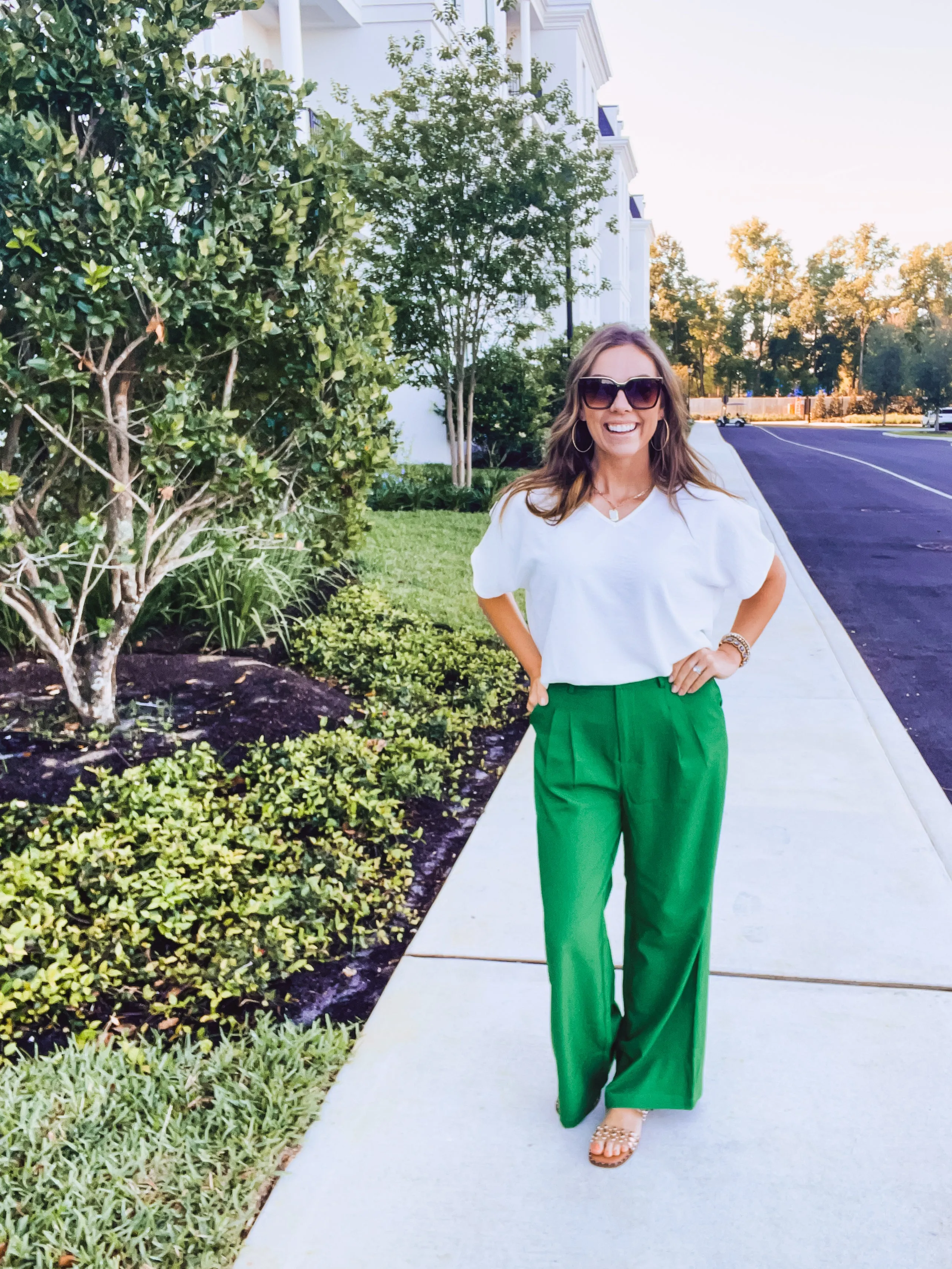 Kelly Green Straight Leg Trouser