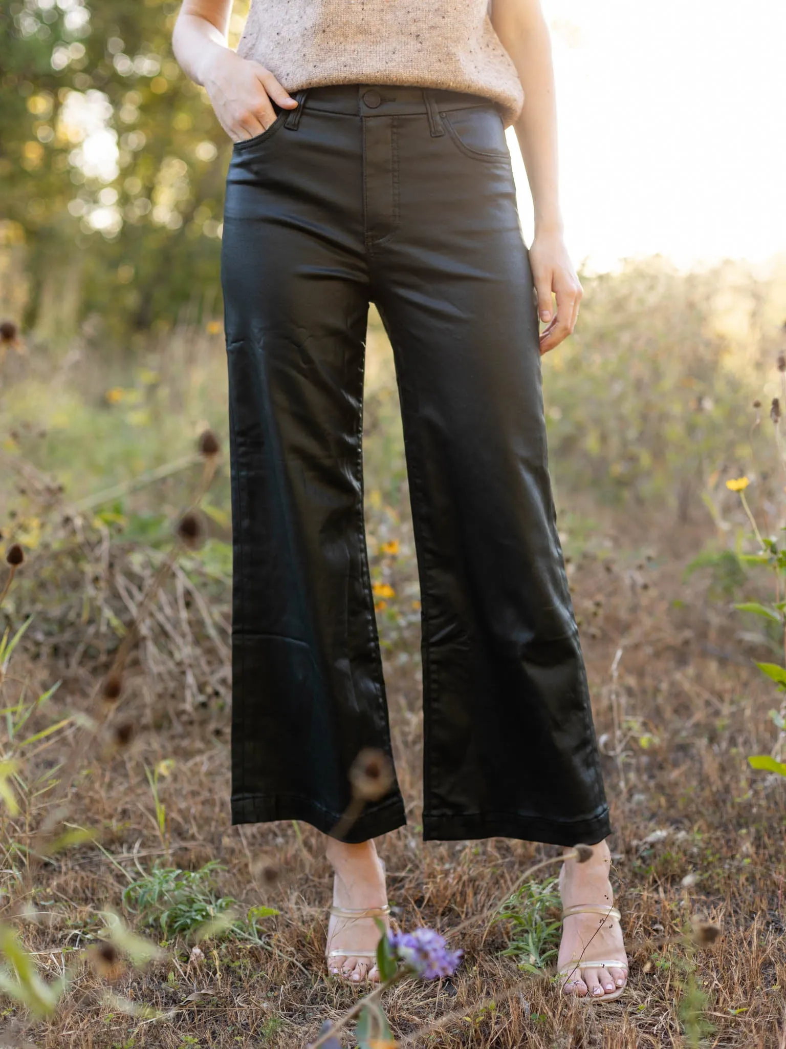 KUT Evergreen Meg High Rise Fab Ab Wide