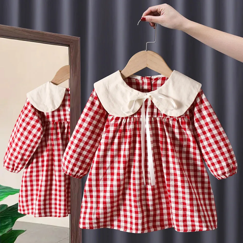 Lace Long Sleeve Toddler Dress for Baby Girl