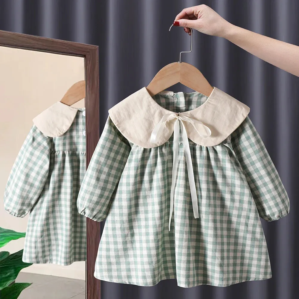Lace Long Sleeve Toddler Dress for Baby Girl