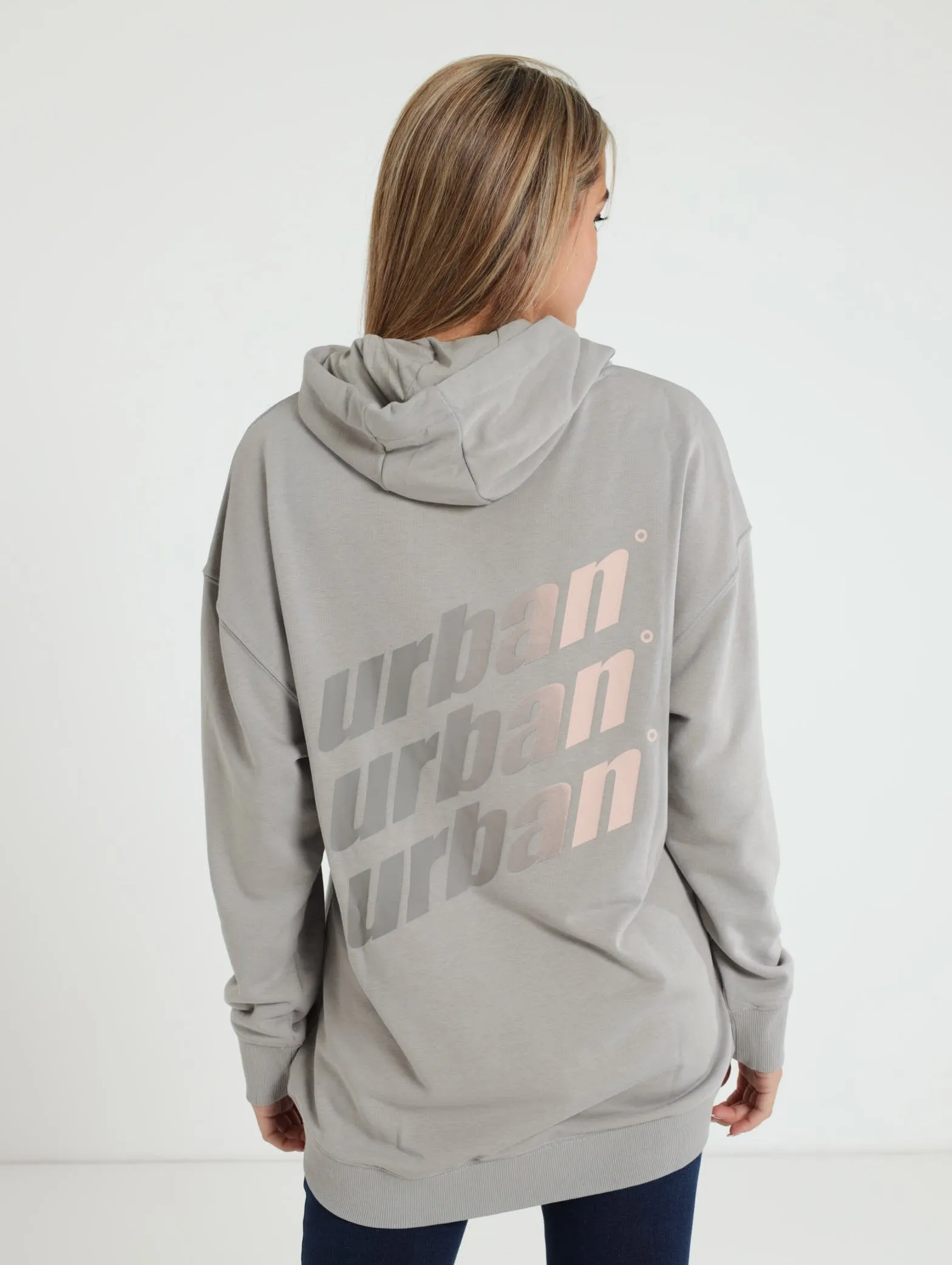 Ladies Oversized Hoody - Grey