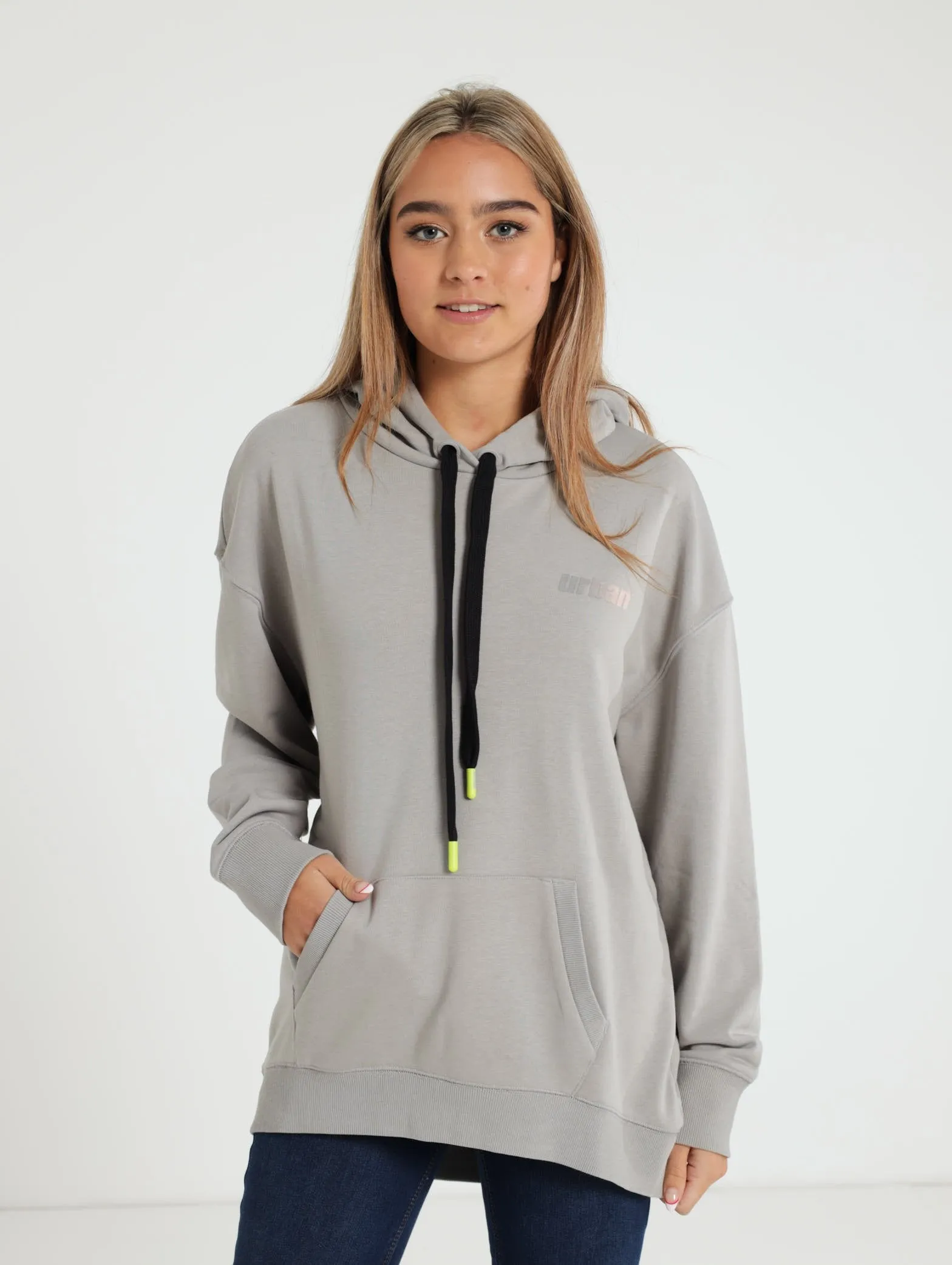 Ladies Oversized Hoody - Grey