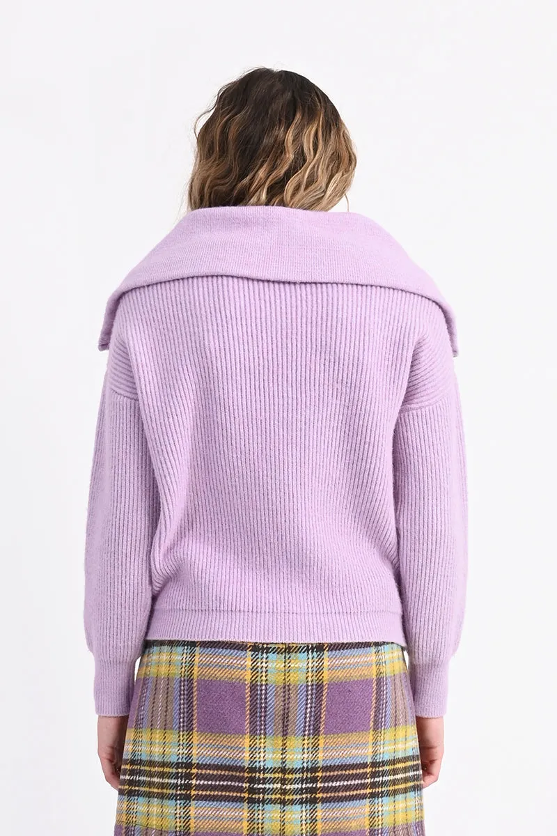 Ladies Zip Turtleneck Sweater