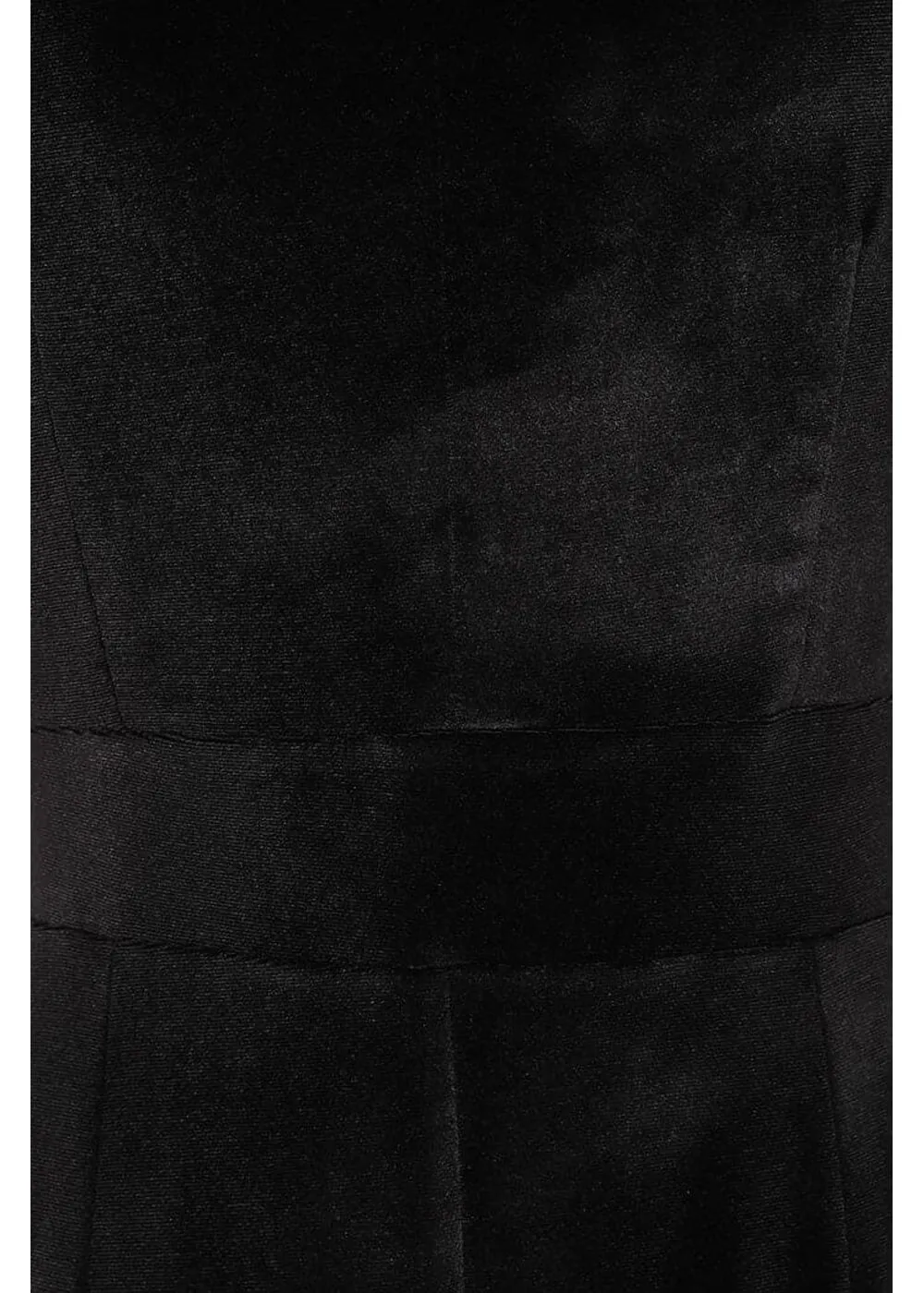 Lady V Lyra Velvet 50's Swing Dress Black