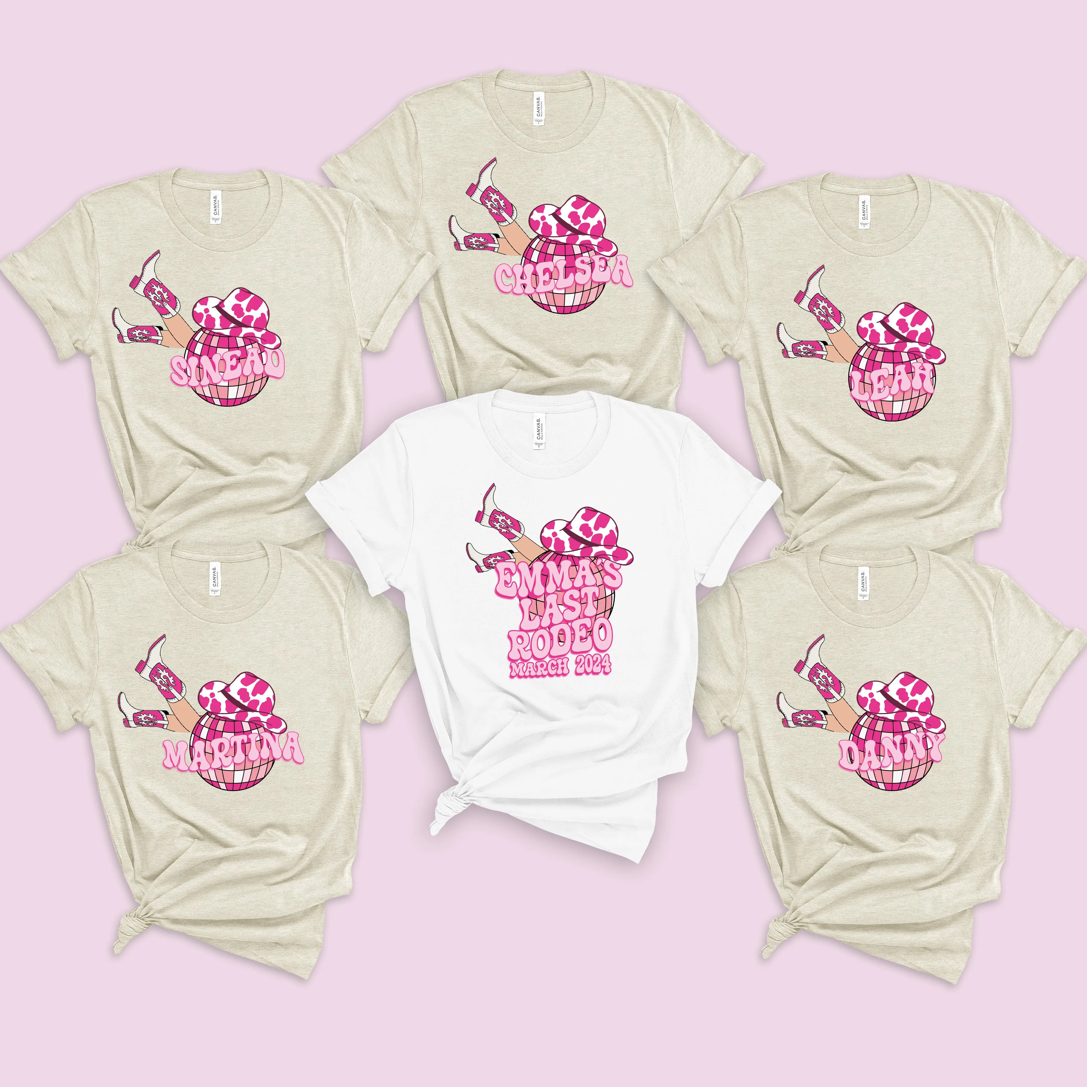 Last Rodeo Bride/Bridesmaid Matching Hen Party TShirts