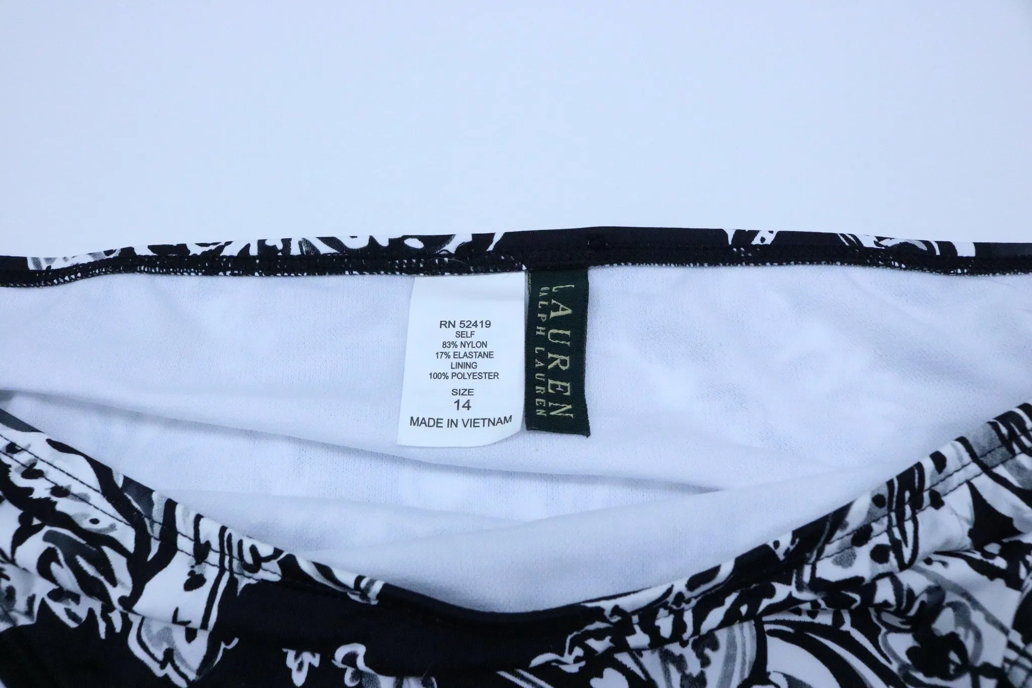 Lauren Ralph Lauren Swimwear Deauville Paisley Hipster Bikini Bottoms Size 14