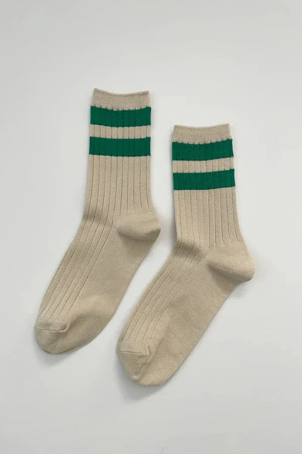LE BON SHOPPE | HER VARSITY SOCKS - GREEN