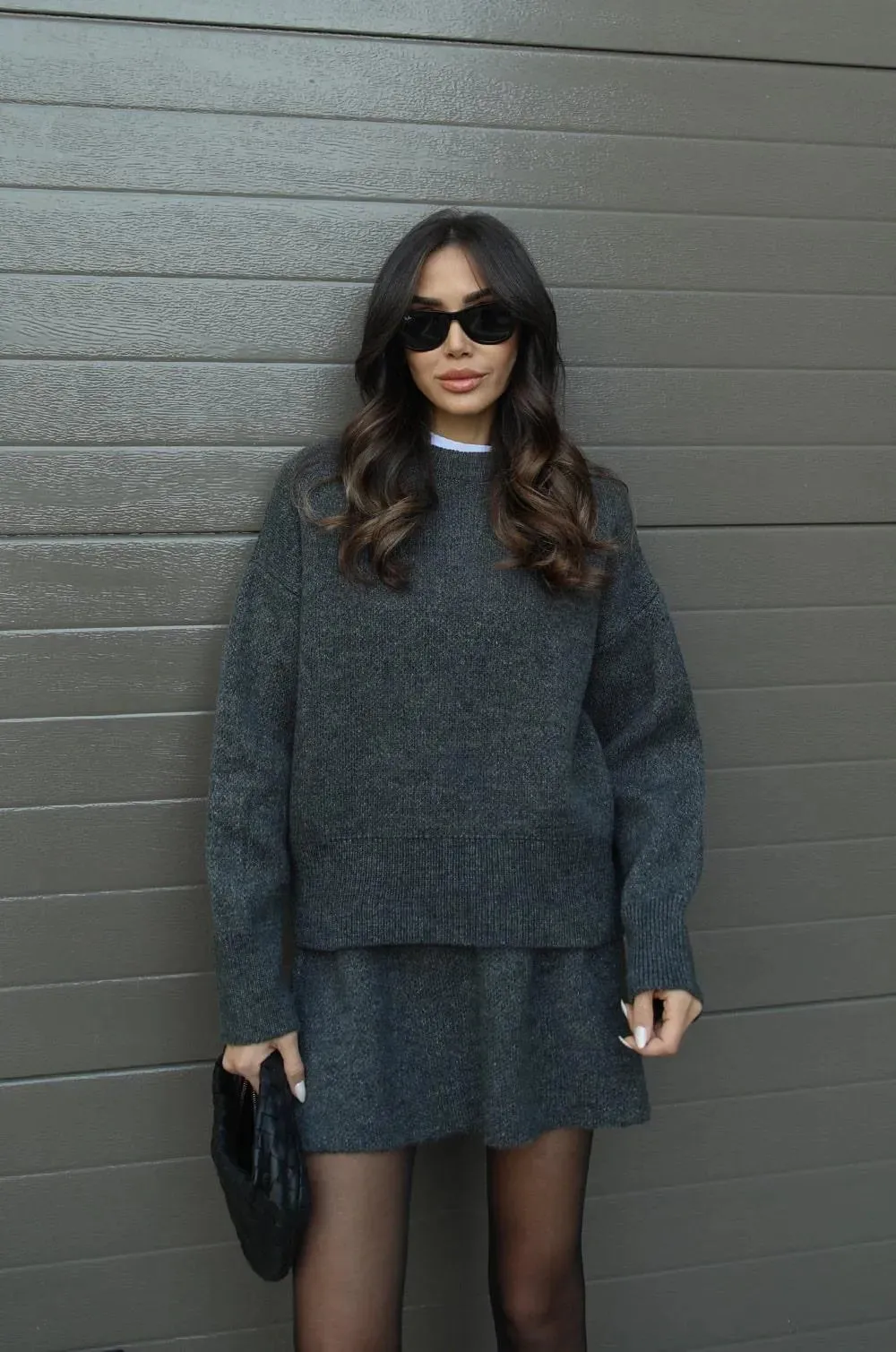 LEAH - KNIT SWEATER AND SKIRT SET
