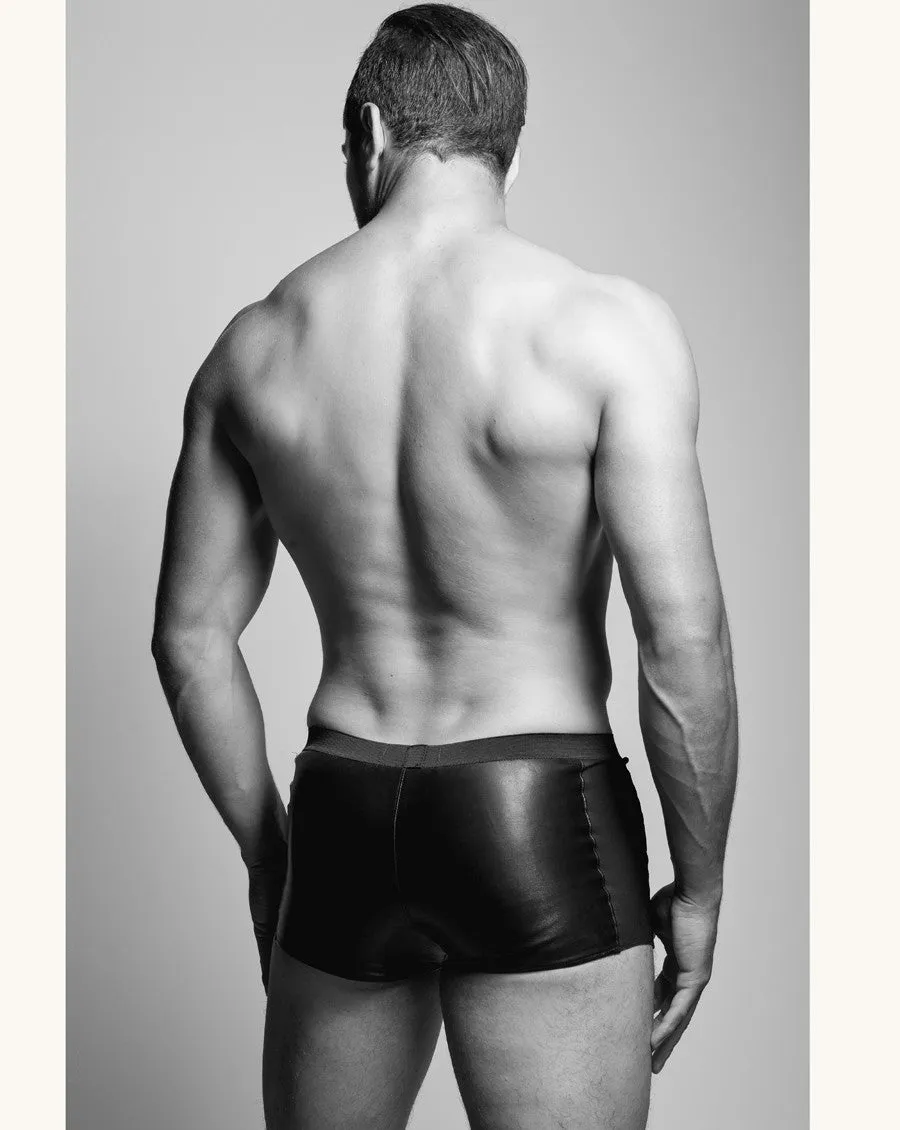 Leather Lined Zip Fitted Boxers