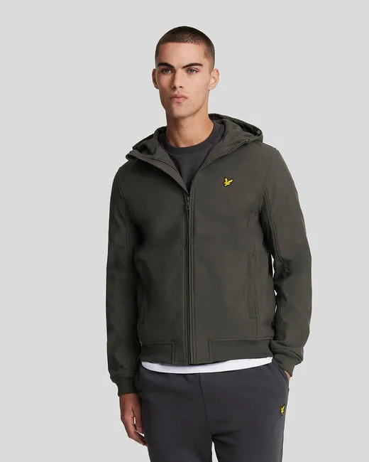 Lyle And Scott JK2110V Fleece Back Softshell Jacket Gunmetal