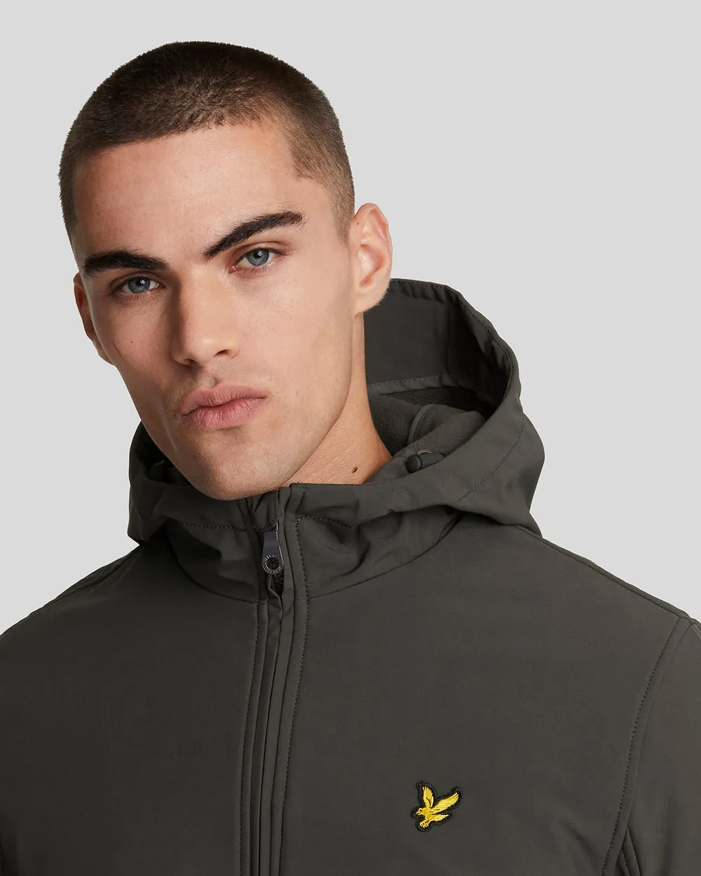 Lyle And Scott JK2110V Fleece Back Softshell Jacket Gunmetal